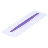 3Pcs Cake Icing Spatula Frosting Scraper Comb Edge Smoothing Decorating Tool Plastic
