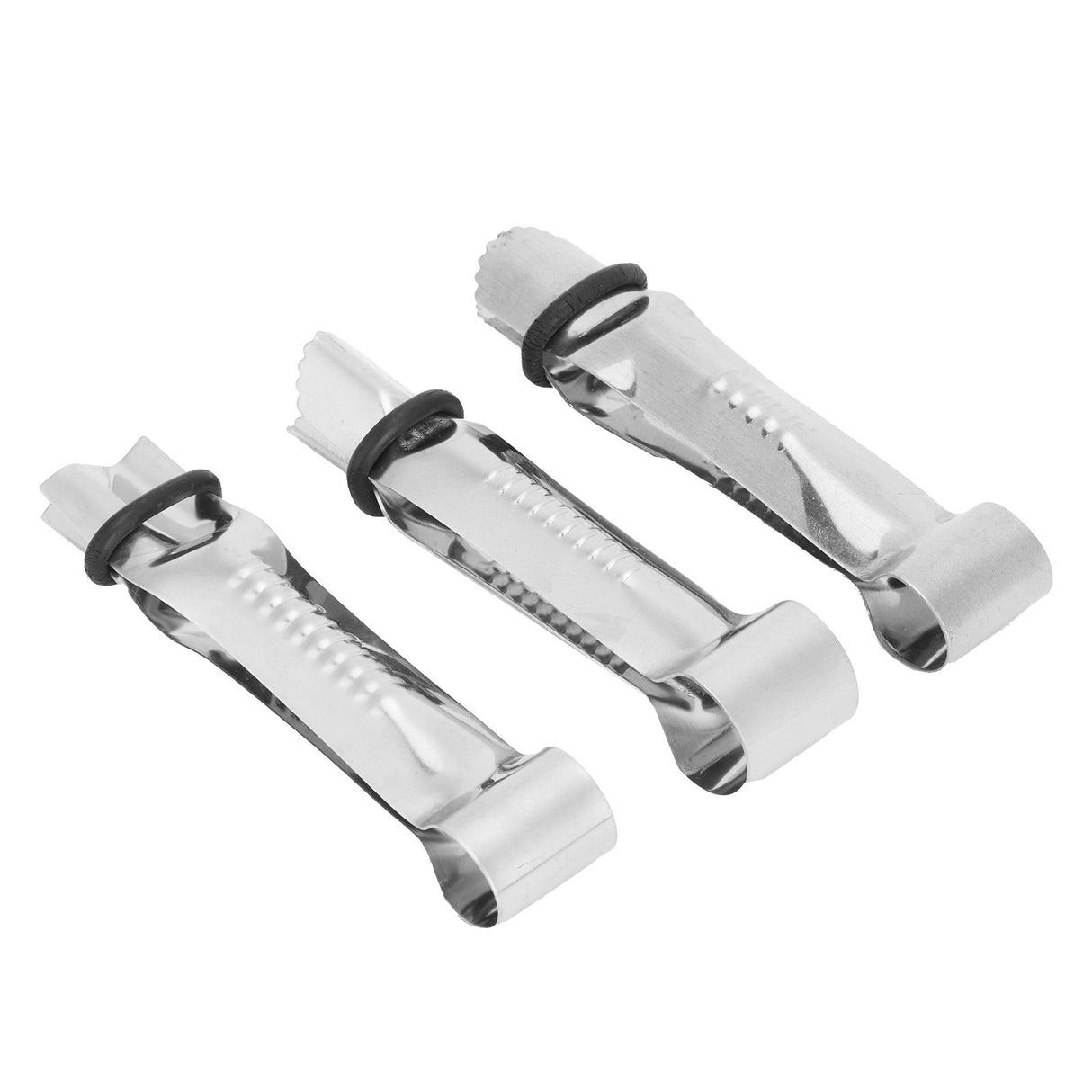 3pcs Stainless Steel Cake Crimper Cake Making Decorating Clamp Mould DIY Baking Tools
