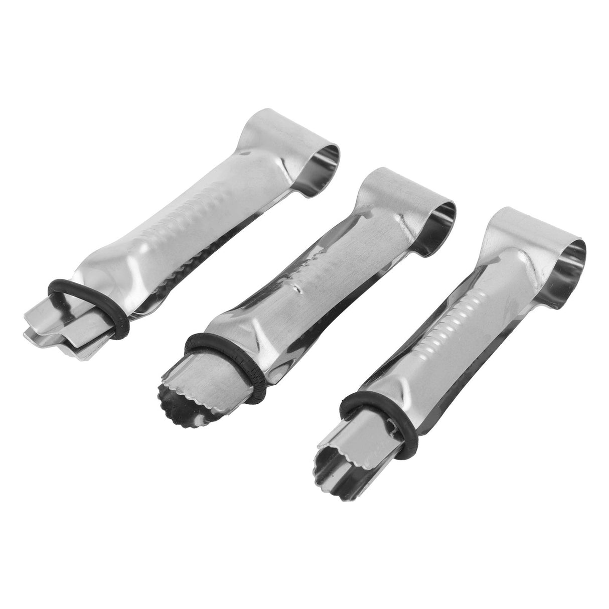3pcs Stainless Steel Cake Crimper Cake Making Decorating Clamp Mould DIY Baking Tools
