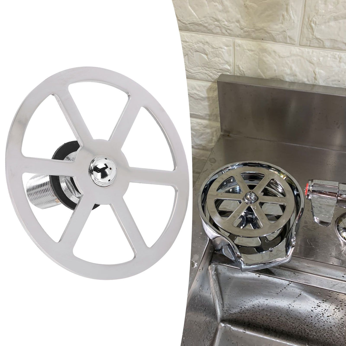 Stainless Stee High Pressure Glass Rinser Automatic Cup Rinser Washer for Bar Kitchen Sinks