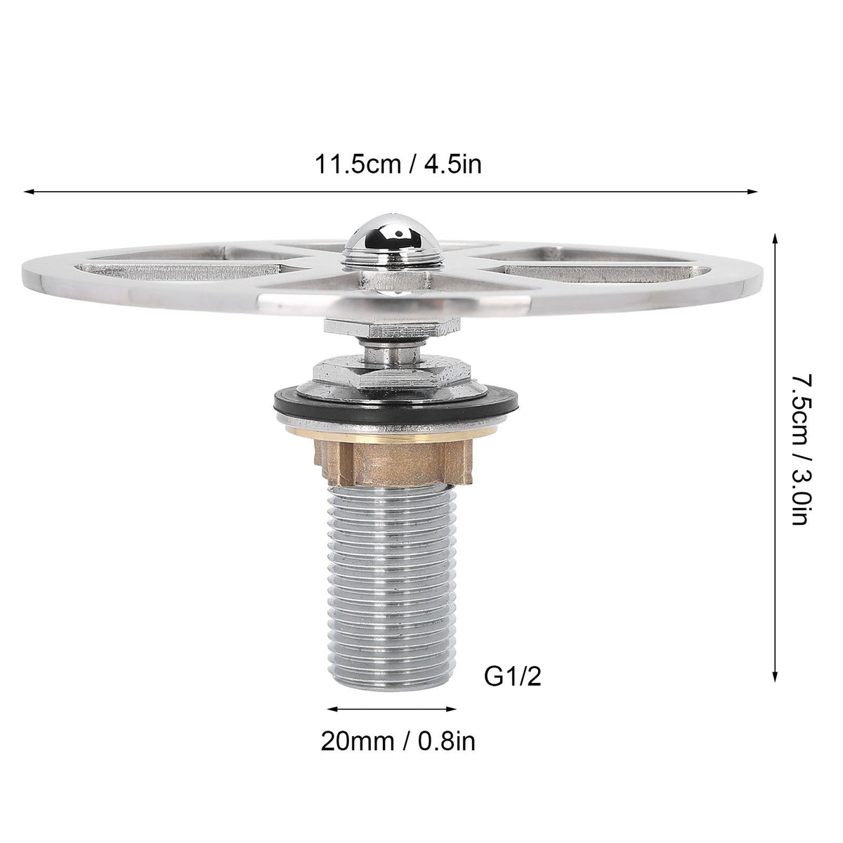 Stainless Stee High Pressure Glass Rinser Automatic Cup Rinser Washer for Bar Kitchen Sinks