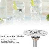 Bar Glass Rinser Faucet Head Stainless Steel Automatic Cup Washer Cleaner Accessory - Extra Image