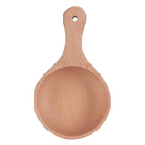 Wooden Salad Bowl with Handle JapaneseStyle Noodles Fruit Bowl Kitchen Tablewares