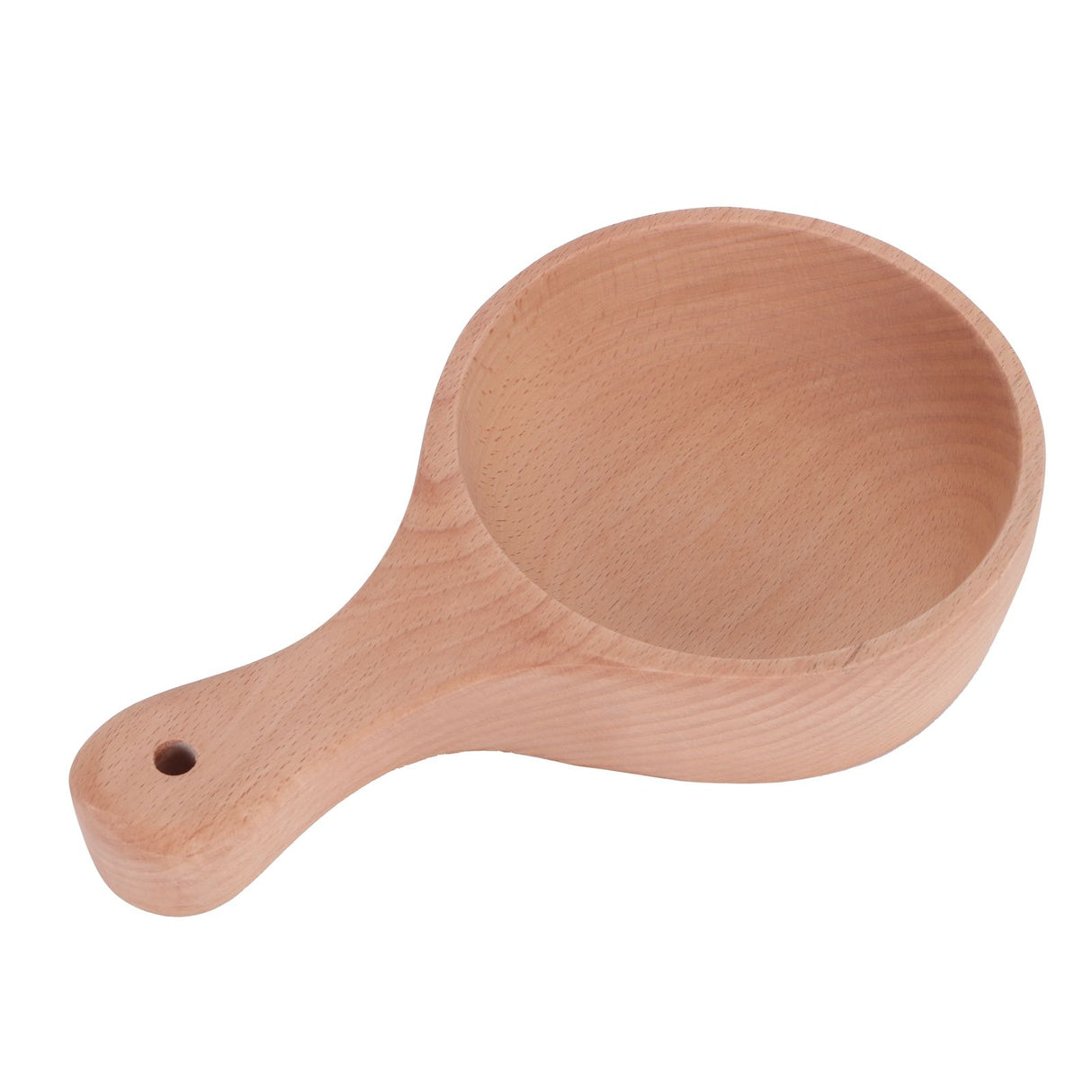 Wooden Salad Bowl with Handle JapaneseStyle Noodles Fruit Bowl Kitchen Tablewares