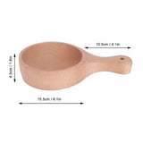 Wooden Salad Bowl with Handle JapaneseStyle Noodles Fruit Bowl Kitchen Tablewares