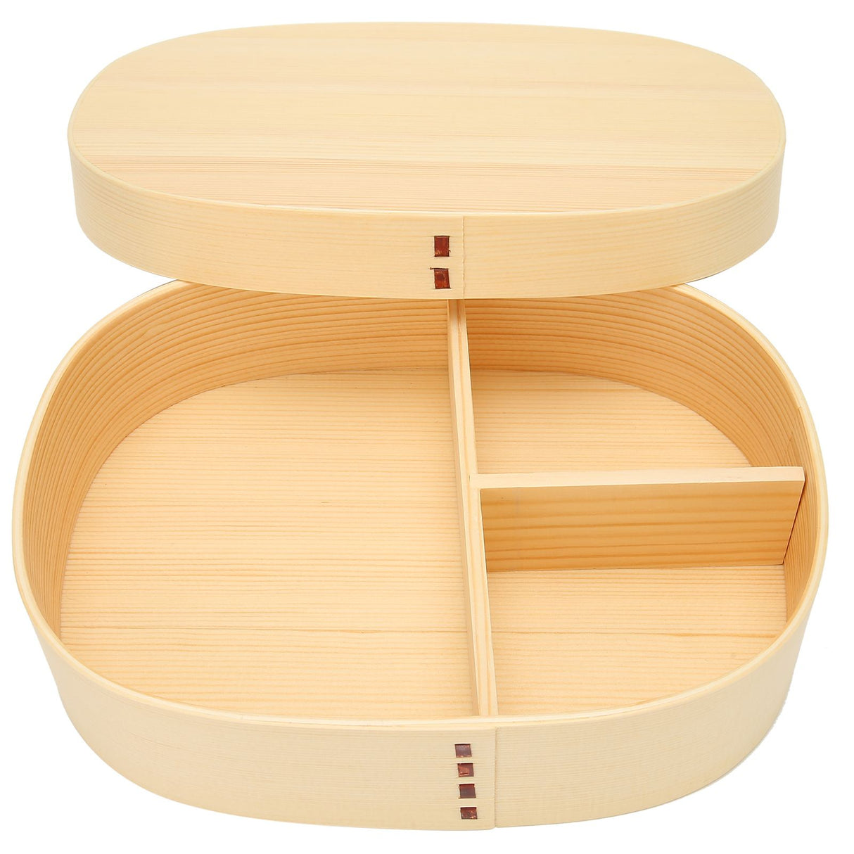 Lunch Box Portable Japanese Style Single Layer Wooden Food Sushi Container Tablewares