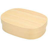 Lunch Box Portable Japanese Style Single Layer Wooden Food Sushi Container Tablewares - Low Angle