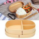 Lunch Box Portable Japanese Style Single Layer Wooden Food Sushi Container Tablewares - Extra Image