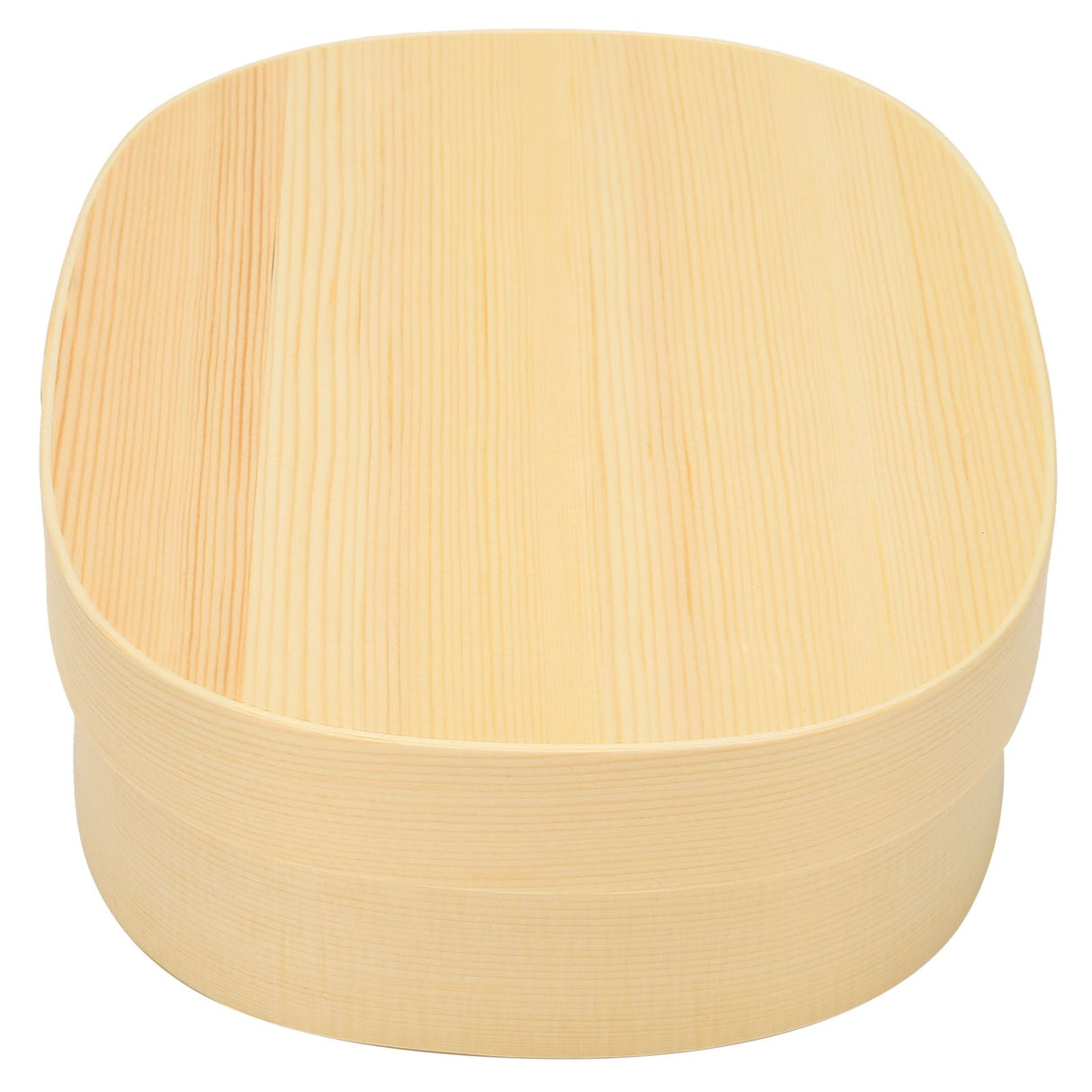 Lunch Box Portable Japanese Style Single Layer Wooden Food Sushi Container Tablewares