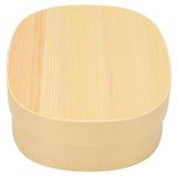 Lunch Box Portable Japanese Style Single Layer Wooden Food Sushi Container Tablewares
