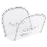 100Pcs Cake Edge Wrap Semicircle Transparent Cake Mousse Baking Collar Accessory
