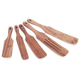 5Pcs/Set Wooden Spatulas Turner Cooking Utensil Kit Tableware Kitchen Accessories