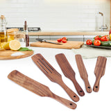 5Pcs/Set Wooden Spatulas Turner Cooking Utensil Kit Tableware Kitchen Accessories - Extra Image