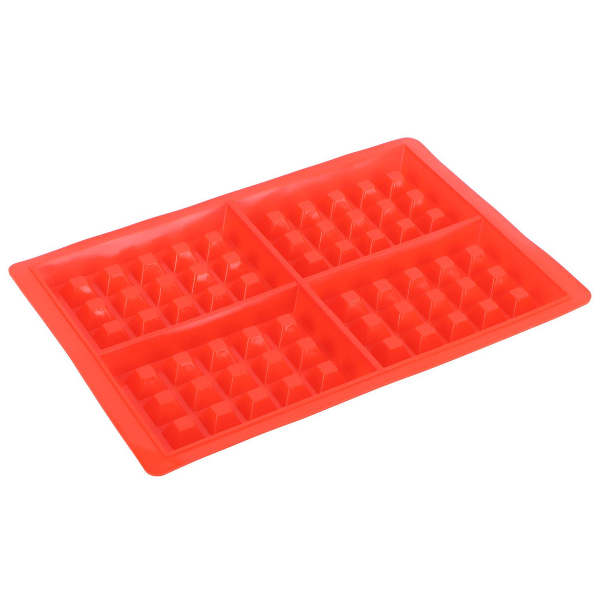 DIY Waffle Mold Reusable Silicone Muffin Cake Mould Baking Utensil Kitchen Accessory4‑Grid Rectangular