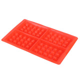 DIY Waffle Mold Reusable Silicone Muffin Cake Mould Baking Utensil Kitchen Accessory4‑Grid Rectangular