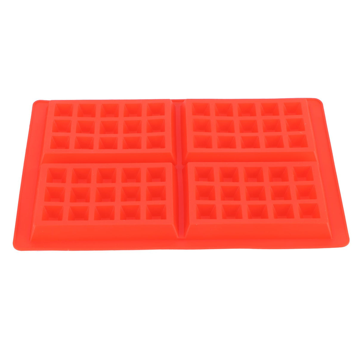 DIY Waffle Mold Reusable Silicone Muffin Cake Mould Baking Utensil Kitchen Accessory4‑Grid Rectangular