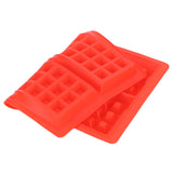 DIY Waffle Mold Reusable Silicone Muffin Cake Mould Baking Utensil Kitchen Accessory4‑Grid Rectangular