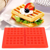 DIY Waffle Mold Reusable Silicone Muffin Cake Mould Baking Utensil Kitchen Accessory4‑Grid Rectangular - Extra Image