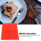 DIY Waffle Mold Reusable Silicone Muffin Cake Mould Baking Utensil Kitchen Accessory4‑Grid Rectangular - Extra Image
