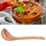 Soup Wooden Spoon with Hanging Hole Long Handle Lightweight 27.5x7.5cm/10.8x2.9in