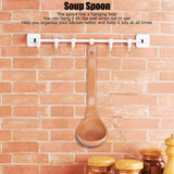 Soup Wooden Spoon with Hanging Hole Long Handle Lightweight 27.5x7.5cm/10.8x2.9in