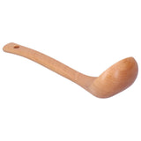 Soup Wooden Spoon with Hanging Hole Long Handle Lightweight 27.5x7.5cm/10.8x2.9in - Extra Image