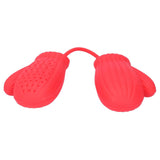 Gloves Shaped Tea Infuser Silicone Tea Filter Strainers Halloween Gift Kitchen Gadget - Low Angle