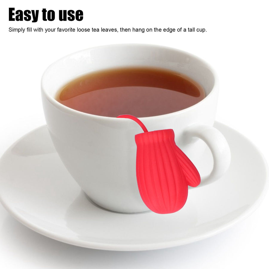 Gloves Shaped Tea Infuser Silicone Tea Filter Strainers Halloween Gift Kitchen Gadget