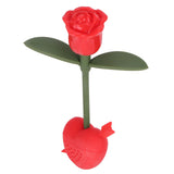 Rose Shaped Tea Strainer Silicone Loose Leaf Tea Infuser Filter Gift for Home Office Supplies
