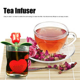 Rose Shaped Tea Strainer Silicone Loose Leaf Tea Infuser Filter Gift for Home Office Supplies - Extra Image