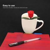 Rose Shaped Tea Strainer Silicone Loose Leaf Tea Infuser Filter Gift for Home Office Supplies - Extra Image