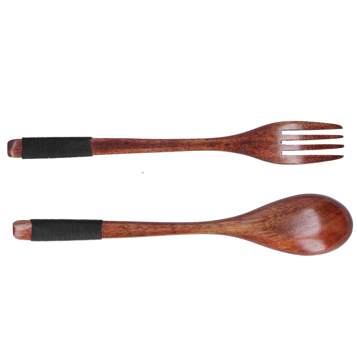 Japanese Style Cutlery Set Wooden Spoon Fork Soup Teaspoon Kitchen Cooking Utensil Tools