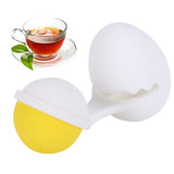 Cute Egg Shape Tea Infuser Strainer Silicone Tea Bag Loose Leaf Filter Kitchen Gadget