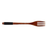 Japanese Wooden Fork Kitchen Tableware Cutlery for Barbecue Picnic Camping Parties - 45-Degree Angle