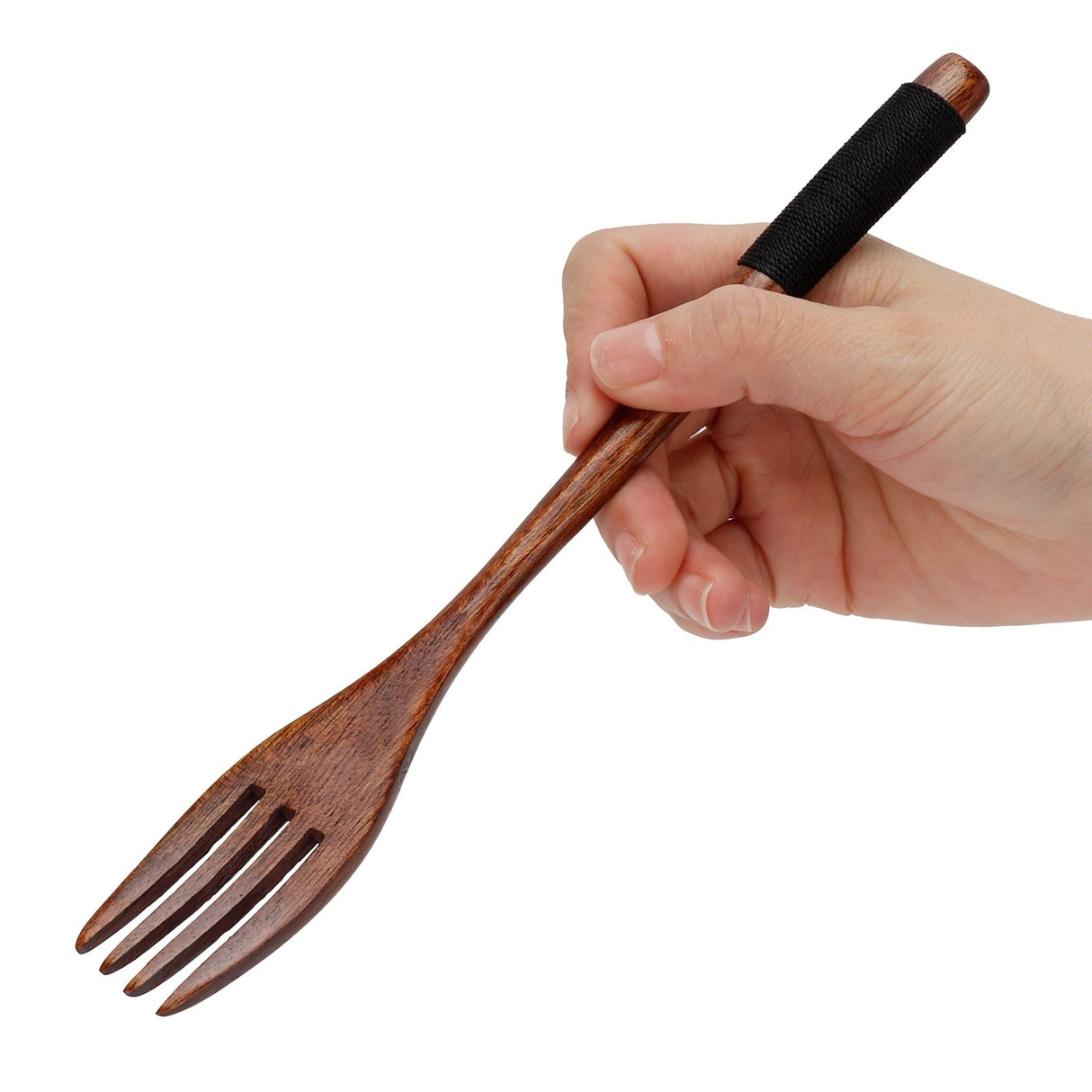 Japanese Wooden Fork Kitchen Tableware Cutlery for Barbecue Picnic Camping Parties