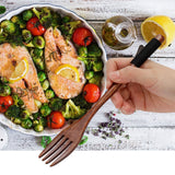 Japanese Wooden Fork Kitchen Tableware Cutlery for Barbecue Picnic Camping Parties - Extra Image