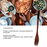 Japanese Wooden Fork Kitchen Tableware Cutlery for Barbecue Picnic Camping Parties