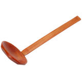 Wooden Noodle Spoon Stylish Food Grade Long Handle Soup Spoon for Hot Pot Ramen - Low Angle