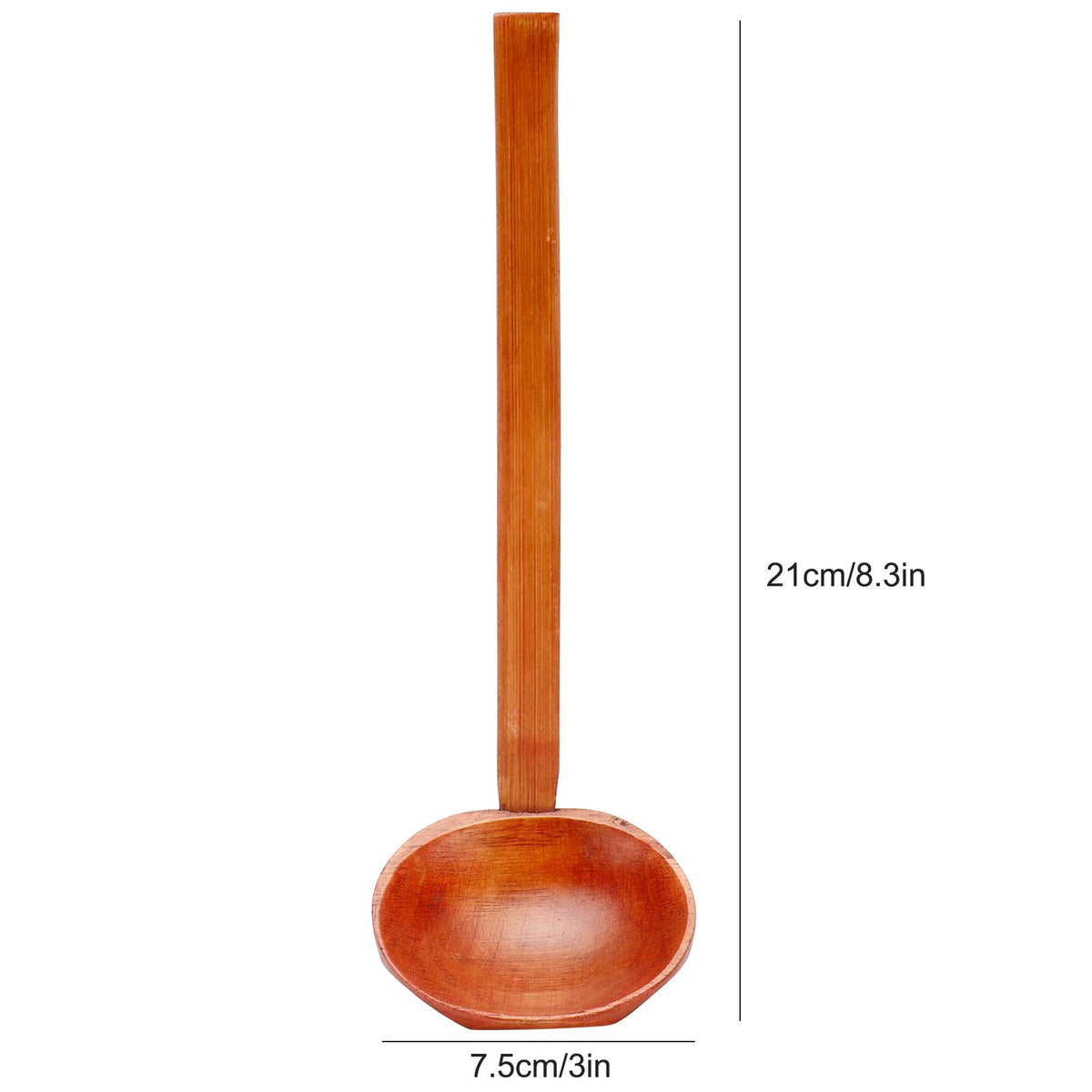 Wooden Noodle Spoon Stylish Food Grade Long Handle Soup Spoon for Hot Pot Ramen