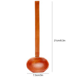 Wooden Noodle Spoon Stylish Food Grade Long Handle Soup Spoon for Hot Pot Ramen