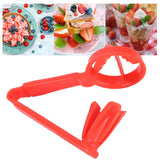 Red Fruit Cutter Innovative Mini Tomato Strawberry Grape Divider Kitchen Accessory - Extra Image