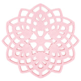 Pink Table Mat Hollow Heat Insulation Pad Cup Bowl Pot Holder Placemat Kitchen Accessory