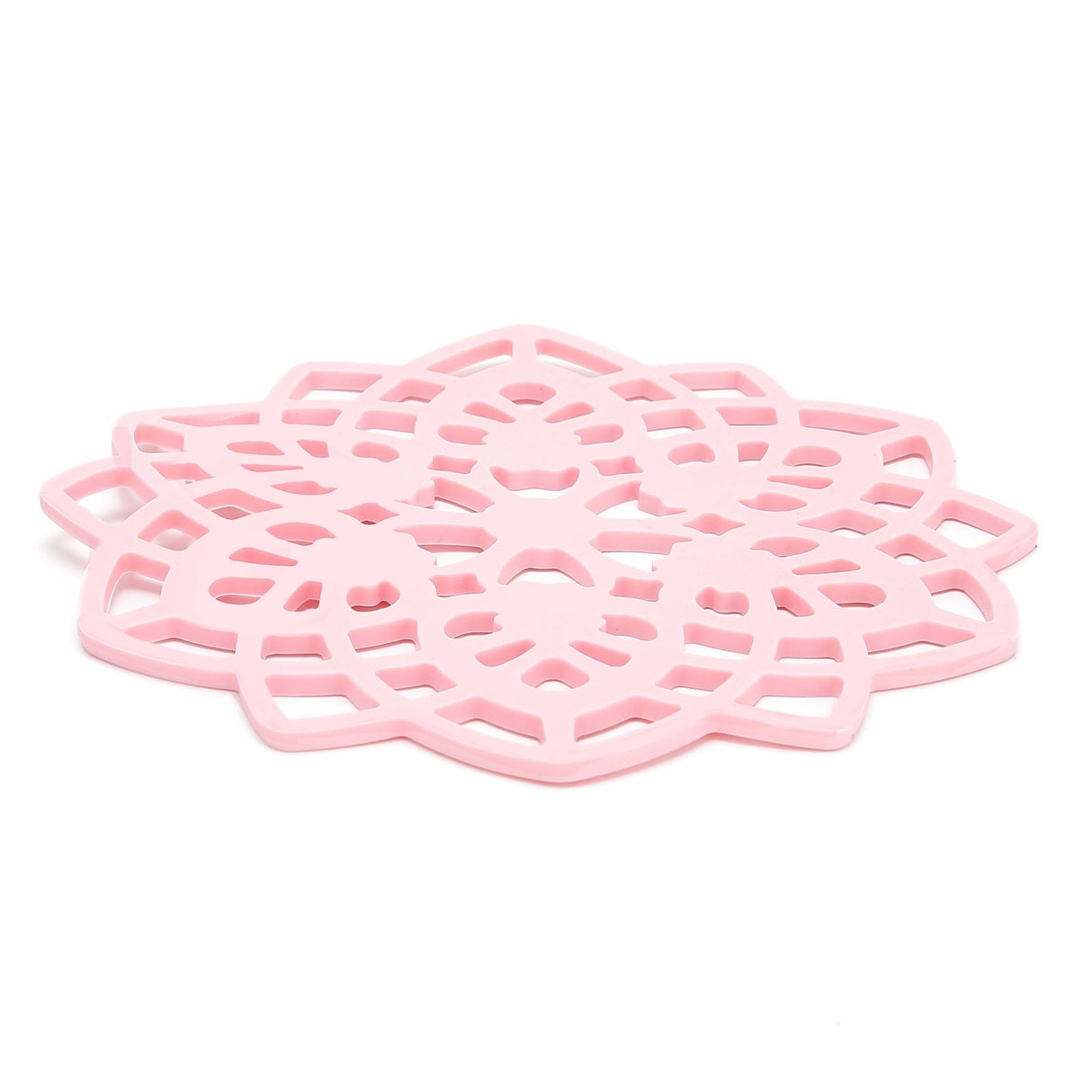Pink Table Mat Hollow Heat Insulation Pad Cup Bowl Pot Holder Placemat Kitchen Accessory