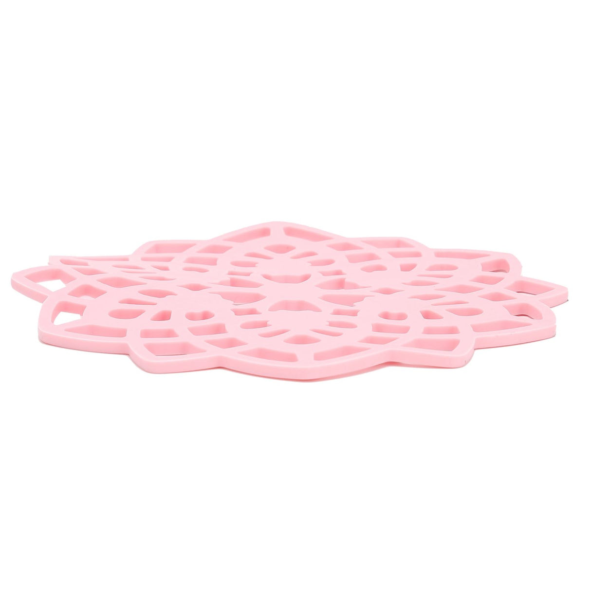 Pink Table Mat Hollow Heat Insulation Pad Cup Bowl Pot Holder Placemat Kitchen Accessory