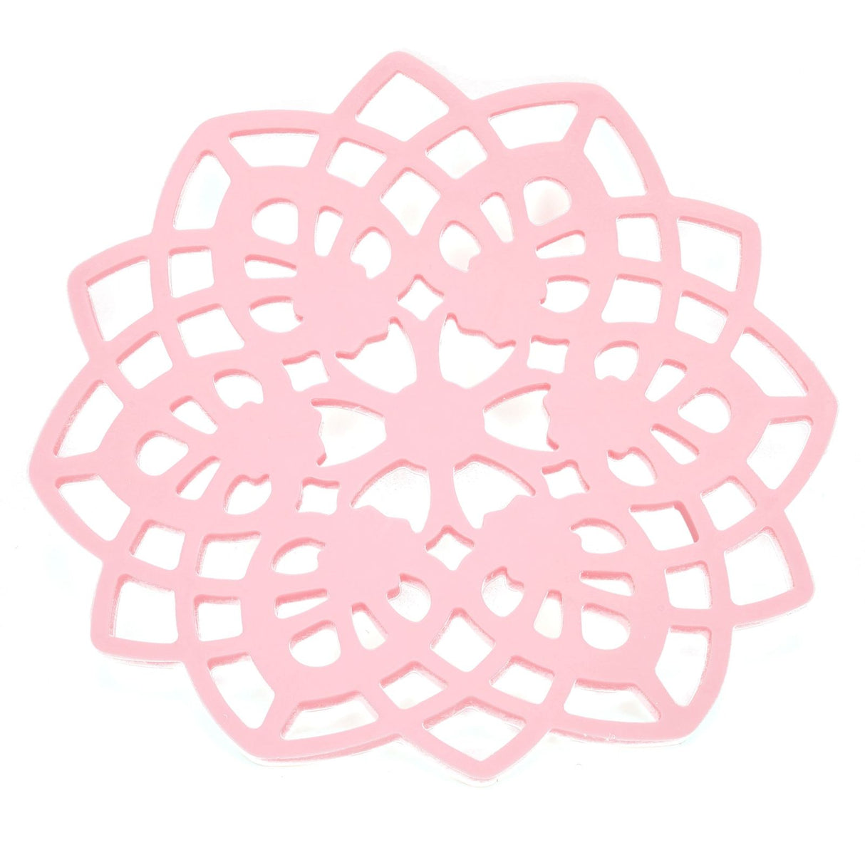 Pink Table Mat Hollow Heat Insulation Pad Cup Bowl Pot Holder Placemat Kitchen Accessory