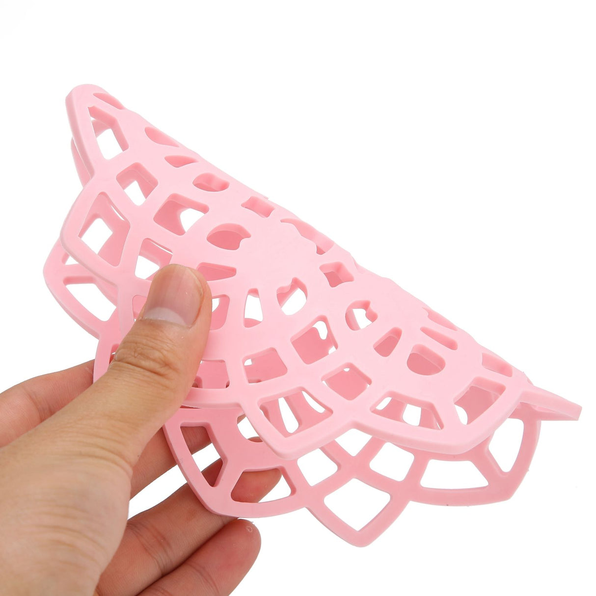 Pink Table Mat Hollow Heat Insulation Pad Cup Bowl Pot Holder Placemat Kitchen Accessory