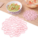 Pink Table Mat Hollow Heat Insulation Pad Cup Bowl Pot Holder Placemat Kitchen Accessory