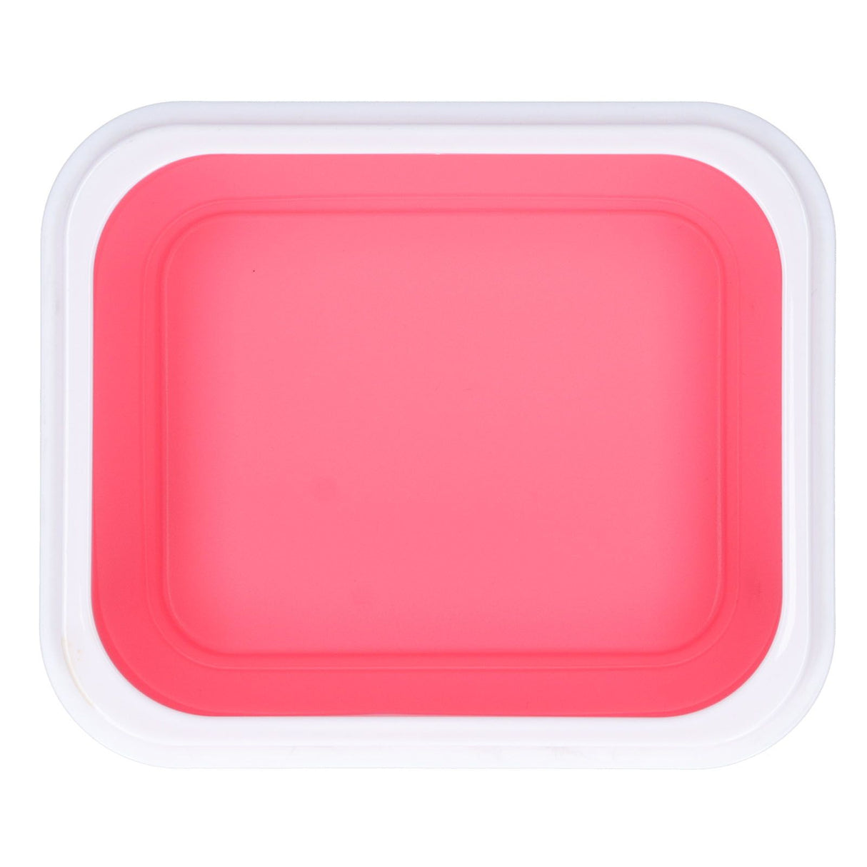 Silicone Insulation Box Portable Lunch Box with Integrated Fork Spoon for Office SchoolPink 600ML