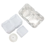10pcs 2‑Grid Cake Packaging Box with Ribbon Transparent Cake Packaging Container