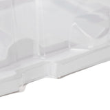 10pcs 2‑Grid Cake Packaging Box with Ribbon Transparent Cake Packaging Container